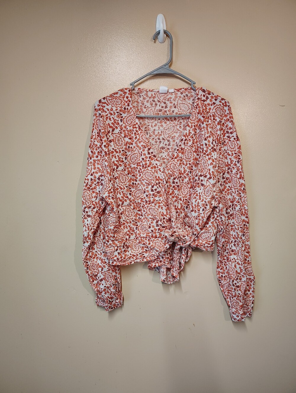 Gap Linen Boho  Paisley Blouse
